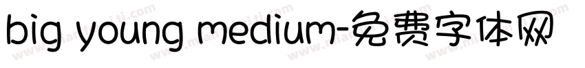 big young medium字体转换